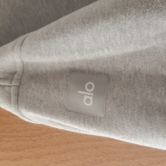 NWOT ALO YOGA VIP ONE BUTTON COAT IN ATHLETIC HEATHER GREY - Picture 5 of 14